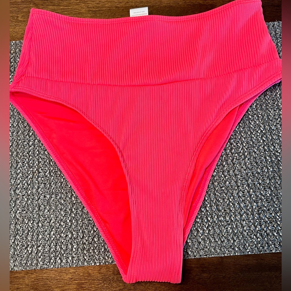 NEEDING VITAMIN SEA BRIGHT CORAL BIKINI BOTTOMS